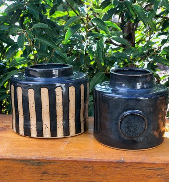 small ceramic vases